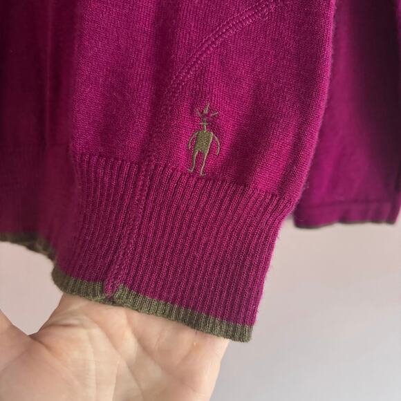Smartwool Women's Purple Crewneck Baselayer Sweater Merino Wool Size XL - Picture 3 of 5